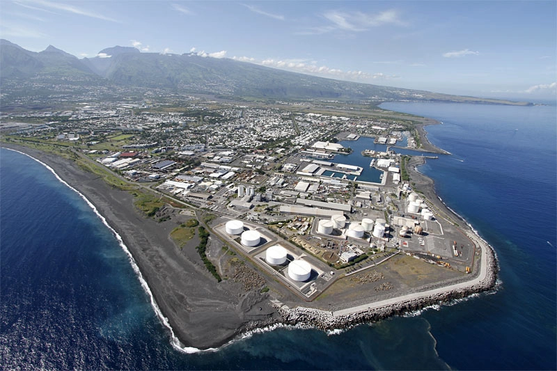 Vue aérienne de La Réunion